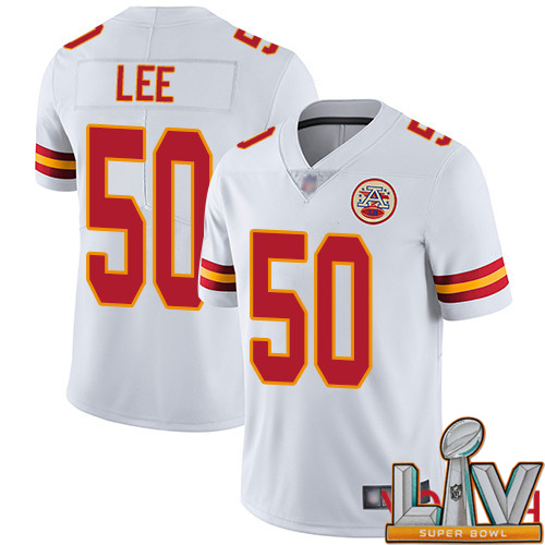Super Bowl LV 2021 Youth Kansas City Chiefs #50 Lee Darron White Vapor Untouchable Limited Player Nike NFL Jersey->youth nfl jersey->Youth Jersey